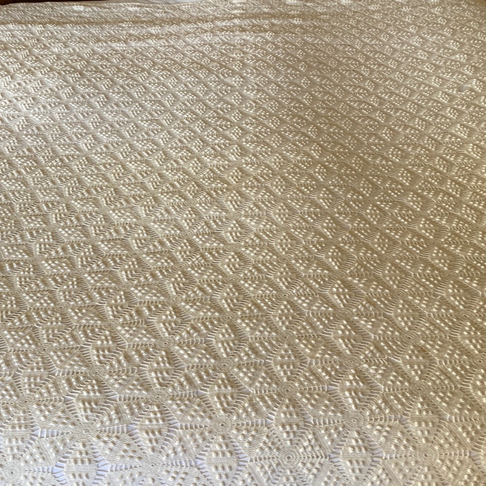 Vintage Tatting Crochet Coverlet